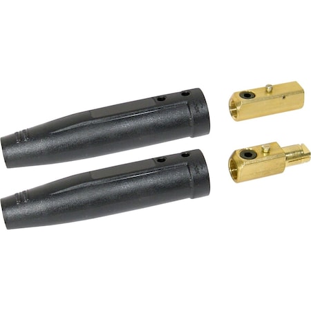 Powerweld Tweco Style Cable Connector Set, No 1/0 and No 2/0 9425-1201 2MBP